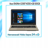 Asus X540NA-GO067 N3350 4GB 500GB 15.6