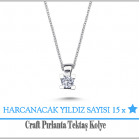 Craft Pırlanta 0.10 Karat Pırlanta Tektaş Kolye