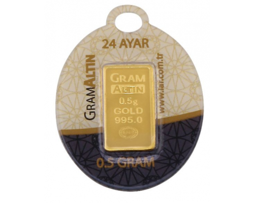 0,5 gr 24 Ayar Gram Külçe Altın